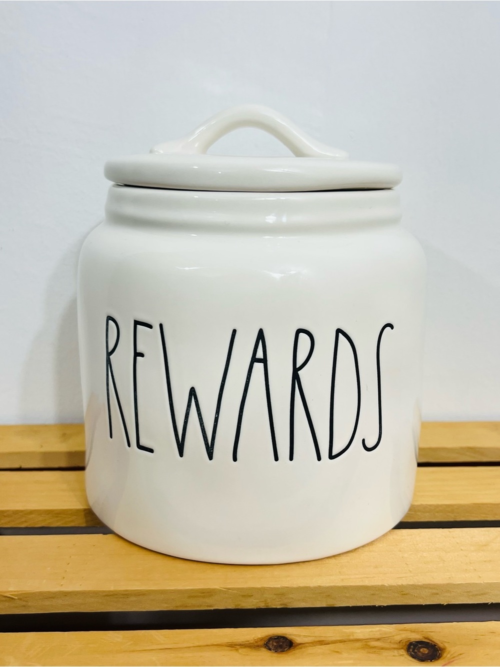 Rae Dunn Rewards Cat Dog Pet Cannister Jar For Treats Casual Home